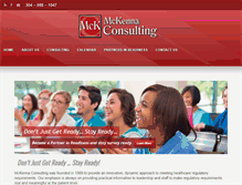 Tablet Screenshot of mckennaconsulting.com
